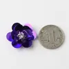 Parche de flor de lentejuelas hecho a mano DIY parche de tela de flor con lentejuelas y cuentas accesorios de aplicación para decoración de ropa sombrero bolsa zapatos