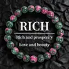Pulseras de Cuentas Transfronterizas Europeas y Americanas con Piedras Preciosas Rojas y Verdes, Piedra Natural, Estilo Unisex, Pulseras Hechas a Mano, Nuevos Modelos de Verano en Stock