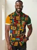 Comercio exterior de Amazon Europa y Estados Unidos 2025 nueva moda casual alta calidad estampado camisa de manga corta para hombre