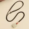 Colar com Pingente de Pedra de Jade Hetian Natural Premium Cabeça de Leão Água Clara Joias de Jade Presente