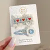Presilhas de cabelo coloridas com um toque de luxo, presilhas de cabelo em formato de laço, presilhas de franja para meninas coreanas, presilhas laterais para cabelos soltos, presilhas de flor