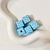 Acrílico Seis Caras Puntos Cuadrados Cuentas Sueltas DIY Cadena para Teléfono Móvil Pulsera Collar Joyería con Cuentas Accesorios Materiales