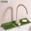 Tapete de drenagem de silicone torneira de cozinha à prova de respingos de água antiderrapante pia almofada de armazenamento washstand Copo almofada de sabão