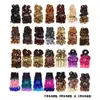 Dreadlocks Frenchcurls Peluca Sintética Rizos Grandes Trenzas Grandes Trenzado de Onda Suelta Cabello Largo Rizado