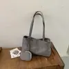 Bolsa Tote Outono Nova Chegada para Todas as Estações Feminina 2026 Estilo Minimalista Nicho para o Dia a Dia Leve Versátil Fosca de Ombro Único