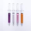Seringa Seringa Caneta Esferográfica Caneta Gel Plástico Transparente Formato de Seringa Artificial Vacina Injeção Logotipo Suave