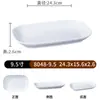 Pratos de Mesa Brancos Imitando Porcelana em Melamina, Pratos para Buffet Comercial, Louças Espessadas Específicas para Restaurantes, Tigelas, Pratos, Copos e Colheres Imitando Porcelana