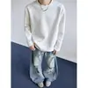Trendy brand base layer new long-sleeved top T-shirt versatile loose American heavy-weight new hoodie men's trendy