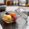 Venta al por mayor del fabricante Tazón pequeño de vidrio transparente Plato para condimentos de cocina Plato para salsa de soja Plato para vinagre Tazón para mojar salsa de ajo Tazón para Puto