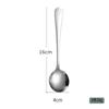 Acero Inoxidable 304 Grado Alimenticio Espesada Cuchara Doméstica Adulto Profundizada Linda Cuchara Infantil Cuchara para Comer de Niños