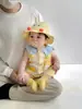 Macacão de Bebê Verão Fino Algodão Puro Bebê Desenho Animado Macacão Sem Mangas Roupa de Engatinhar Roupas de Verão Roupas para Ar Condicionado Externo