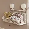 Estante de almacenamiento para cocina para cebolletas, jengibre y ajo, diseño de ventosa para montar en la pared, organizador multifuncional para frutas y verduras, cesta de almacenamiento para especias domésticas