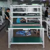 Banco de trabajo de línea de ensamblaje totalmente automático Antiestático Encimera bilateral Tipo de banda de malla Material de teflón Equipo de banda transportadora