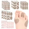 Parches adhesivos de terciopelo para callos en los pies, almohadillas para pies antiampollas, parches suaves multiforma para dedos de manos y pies, se pueden cortar a medida