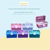 Pequeno transparente de camada dupla Sketch Pencil Box Color Papelaria Box Art Nail Art Plástico Caixa de ferramentas de armazenamento