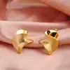 Pendientes de diseño retro de nicho europeo y americano, metal retorcido, pendientes minimalistas cepillados, personalidad exagerada, pendientes irregulares