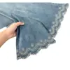 Jeans de Campana Bordados Retro para Mujer, Nuevo Estilo Primavera/Verano, Tallas Grandes, Cintura Alta, Diseño Adelgazante, Pantalones Acampanados Cortos