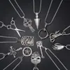 Joyas de Árbol de Personalidad Retro de Moda Calavera Acero Inoxidable Collar para Hombre Hip-Hop Colgante de Cruz Moda