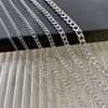 Collar Europeo y Americano Transfronterizo de Acero de Titanio Simple de Acero Inoxidable Cadena Cubana Calle Hip-Hop Acero de Titanio Cadena de Joyería de Moda Al Por Mayor