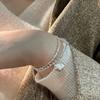 Pulsera de Cuentas Dulces en Forma de Corazón para Mujer, Pulsera Geométrica en Capas para el Día a Día, Joyería Creativa de Nicho Estilo Ins
