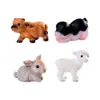 Miniaturas de animais para micro-paisagens: vacas, ovelhas, cachorros e porcos - perfeitos para decorações e paisagismo DIY com tema de fazenda