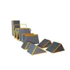 Conjunto de Equipamentos de Parkour para Aptidão Física Infantil, Conjunto de Parkour de Nove Peças com Tripé, Equipamento de Agachamento para Parkour de Jardim de Infância
