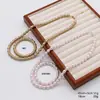 Conjunto de Collar de Perlas Color Rosa Rosa Manta de Lujo Ligero Estilo Francés, Accesorios de Primavera y Verano, Cadena para Suéter, Diseño de Moda para Mujeres
