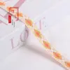Cinta jacquard de rejilla de diamantes con hilo dorado de 1.5CM, accesorio para ropa, decoración del hogar, cortinas y varias decoraciones DIY G3602