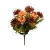 Crisantemo de la Longevidad de Estilo Europeo de 11 Cabezas Ramo Artificial para Mesa de Sala de Estar Flor Falsa Arreglo de Flores Secas Decoración de Flores de Seda Accesorios de Fotografía