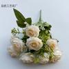 9 rosas pequenas estilo coreano pequenos buquês de rosas estilo pastoral flores para decoração de casa arranjo floral para palco flores para comércio exterior