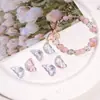 Cuentas de vidrio transparentes con alas de 11x20 mm Materiales para abalorios DIY Materiales para pulseras Pendiente Collar Joyería Accesorios de cuentas sueltas