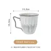 Louça de Mesa Cerâmica Criativa Estilo Japonês Retrô com Listras Onduladas, Tigelas de Arroz com Esmalte Branco, Tigelas de Sopa, Pratos para Legumes, Pratos para Peixe e Molheiras