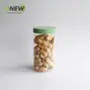 Botella Sellada de 550ml Mascota Transparente Caramelo Frasco de Plástico Boca Ancha en Espiral Grado Alimenticio Galleta Tuerca Botella de Empaque