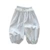 Pantalones de Trabajo de Verano para Niña Secado Rápido Anti-mosquitos Pantalones Casuales Estilo Vaquero Pantalones de Encaje para Niña Pantalones Largos para Niños