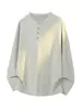 Outono de 2026 Novo Estilo Estilo de Hong Kong Interno Tamanho Plus Camiseta Henley Manga Longa M-5X HT261049-P24