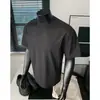 Camiseta de Verano de Secado Rápido, Camiseta Fresca y Transpirable de Seda Helada de Manga Corta, Camiseta de Verano para Hombre con Panel de Malla de Media Manga al por Mayor