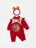 Yan 2025 Traje Tang de Primavera y Otoño Traje Enterizo para Bebé Estilo Chino 3922 Bebé Niña Un Año Feliz Año Nuevo Ropa de Año Nuevo