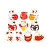 Gato de la Suerte Koi Bolsa de la Fortuna Trae Riqueza y Tesoro Accesorios de Joyería DIY Colgante Llavero para Colgar en el Coche Materiales Hechos a Mano