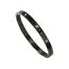Joyería Transfronteriza, Pulsera de Acero de Titanio con Hebilla de Diamantes con Letras Romanas Caladas de Alta Gama, Joyería Versátil de Acero Inoxidable