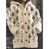 Estación Independiente Transfronteriza de Comercio Exterior Chaqueta Casual con Estampado Estilo Étnico Retro Nuevo para Mujer