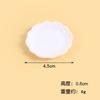 Plástico simulación plato blanco miniatura juego de comida juego diy juguete accesorios de cocina recipiente para juego de comida plato