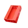 Caja de plástico de tablero hueco de ventilación transpirable perforado, tablero hueco de plástico PP, caja de rotación para transporte de frutas y verduras