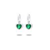 Pendientes de acero inoxidable de oro de 18 quilates con incrustaciones de diamantes de colores, de lujo, ligeros y modernos, estilo INS europeo y americano, nuevos y atractivos pendientes de acero inoxidable de titanio para mujer.