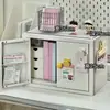 Caja Fuerte de Hierro para el Hogar Escritorio Candado con Contraseña Dormitorio de Estudiantes Caja de Almacenamiento Pequeña con Candado Caja para Teléfono Móvil