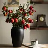 Jingdezhen Florero Cerámico Estilo Chino Nuevo Adorno Minimalista Moderno de Cerámica Gruesa Negra Decoración de Mesa para Casa de Huéspedes Flores Secas