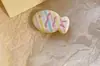 Pasador de pelo para niña color crema, pez lindo, estilo macarrón Ins, flequillo de pez, caricatura, todo a juego, accesorio para la cabeza de niña