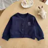 Abrigo para Niñas Ningli Conjunto de Otoño para Bebé Cardigan con Patrón de Corazones Dulces Vestido Infantil Moda Camisa Vestido a Cuadros