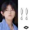 Pendientes de Aro Lisos con Pasador de Plata 925 para Mujer 2025 Nuevo Popular Diseño de Nicho Pendientes de Gama Alta Pendientes de Lujo Accesible