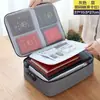 Bolsa para Armazenamento de Cartões de Visita, Organizador de Documentos de Grande Capacidade, Porta-Certificados e Cartões de Passaporte, Caixa de Armazenamento, Bolsa de Armazenamento, Caixa de Armazenamento para Artesanato com Contas
