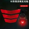 Pegatinas Reflectantes para Vehículos Eléctricos, Motocicletas, Coches, Flechas Trapezoidales, Guardabarros Traseros, Señales de Advertencia, Tiras Reflectantes, Pegatinas Reflectantes